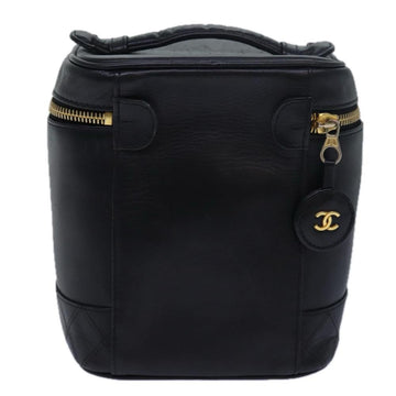 Black Leather Chanel Vanity