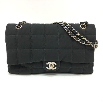 Black Leather Chanel Shoulder Bag