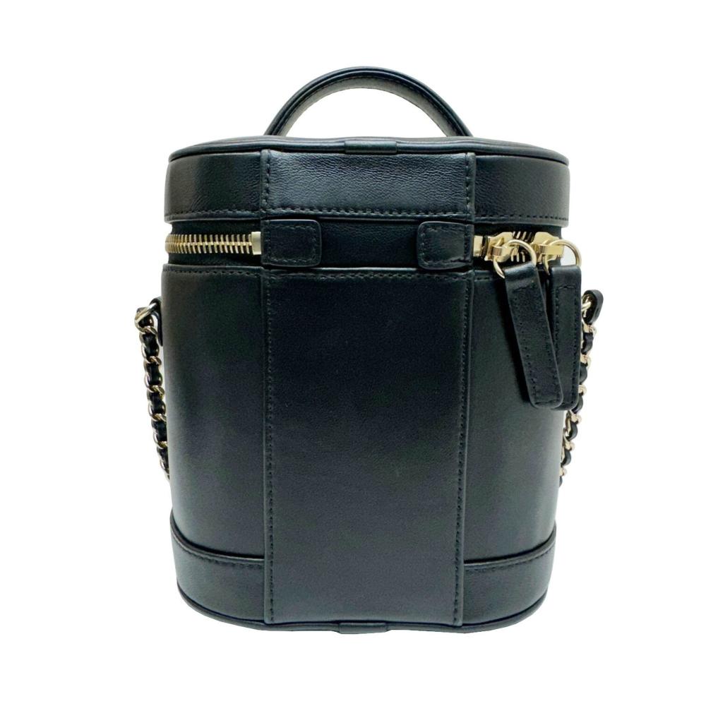 Black Leather Chanel Vanity