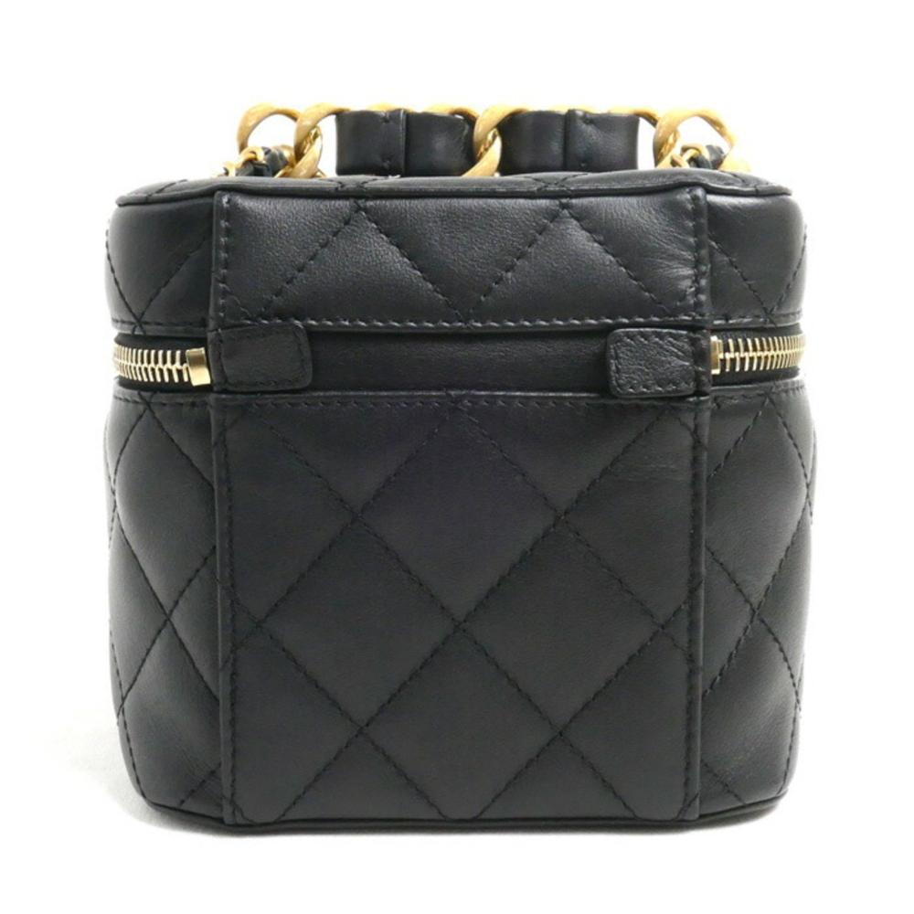 Black Leather Chanel Vanity