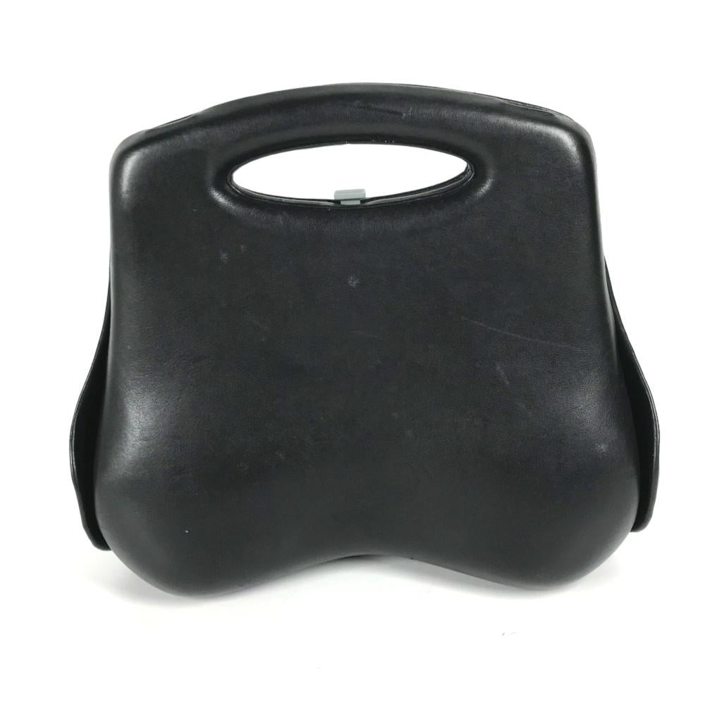 Black Leather Chanel Handbag