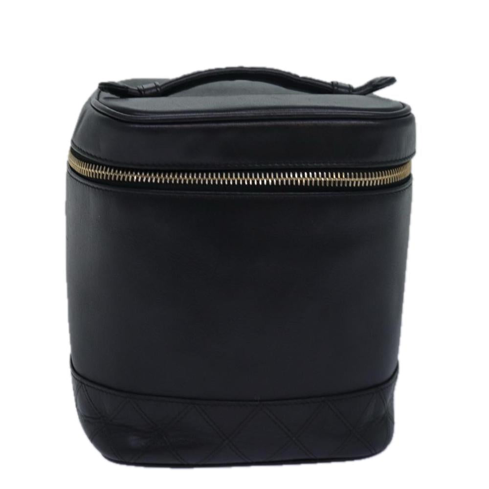 Black Leather Chanel Vanity