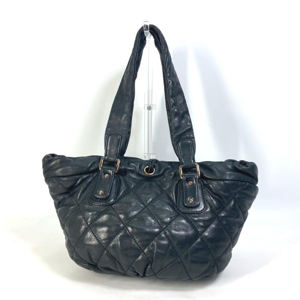 Black Leather Chanel Shoulder Bag