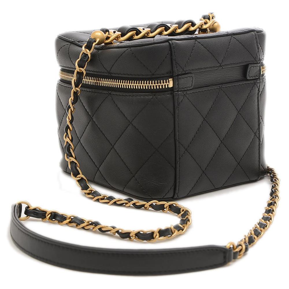 Black Leather Chanel Vanity