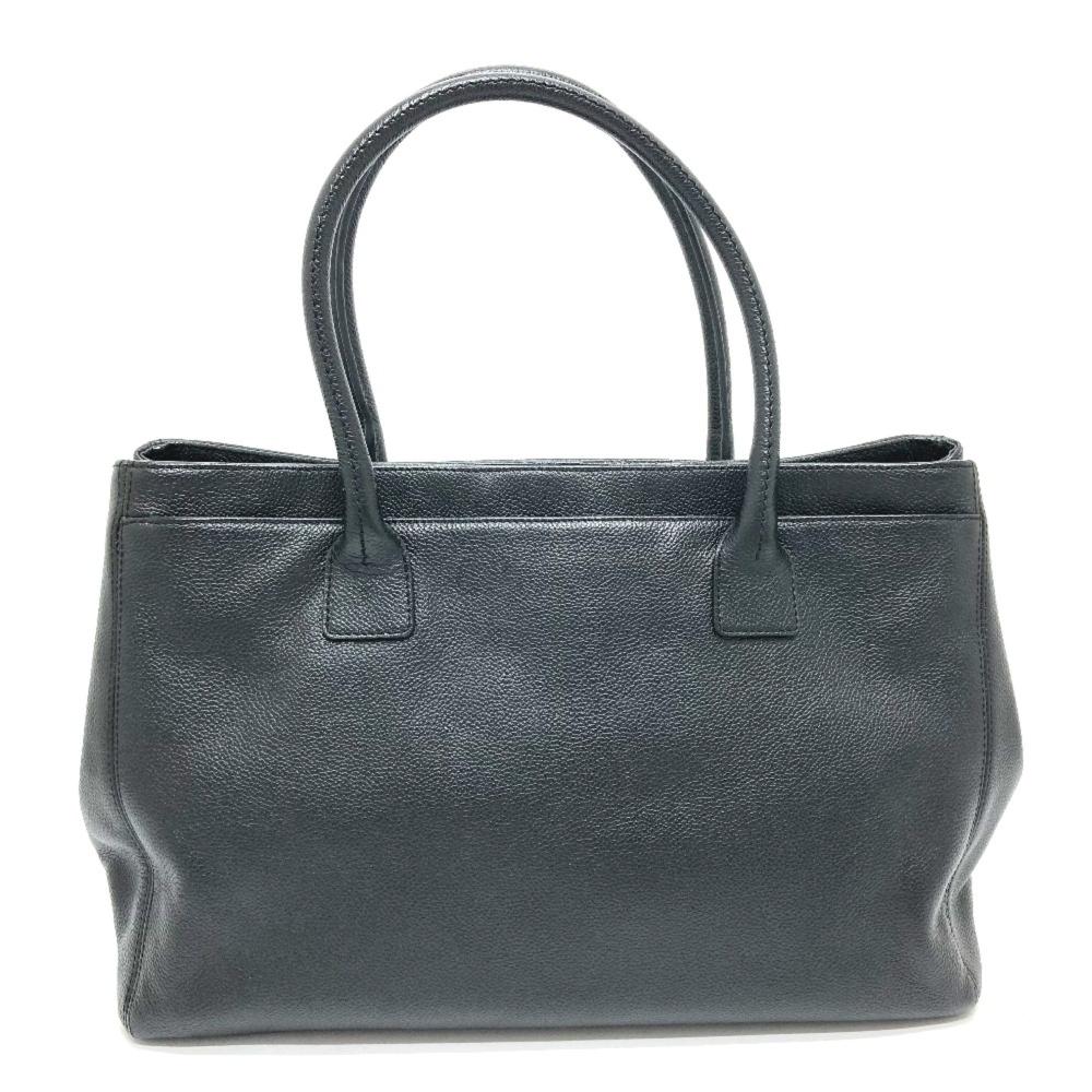 Black Leather Chanel Handbag