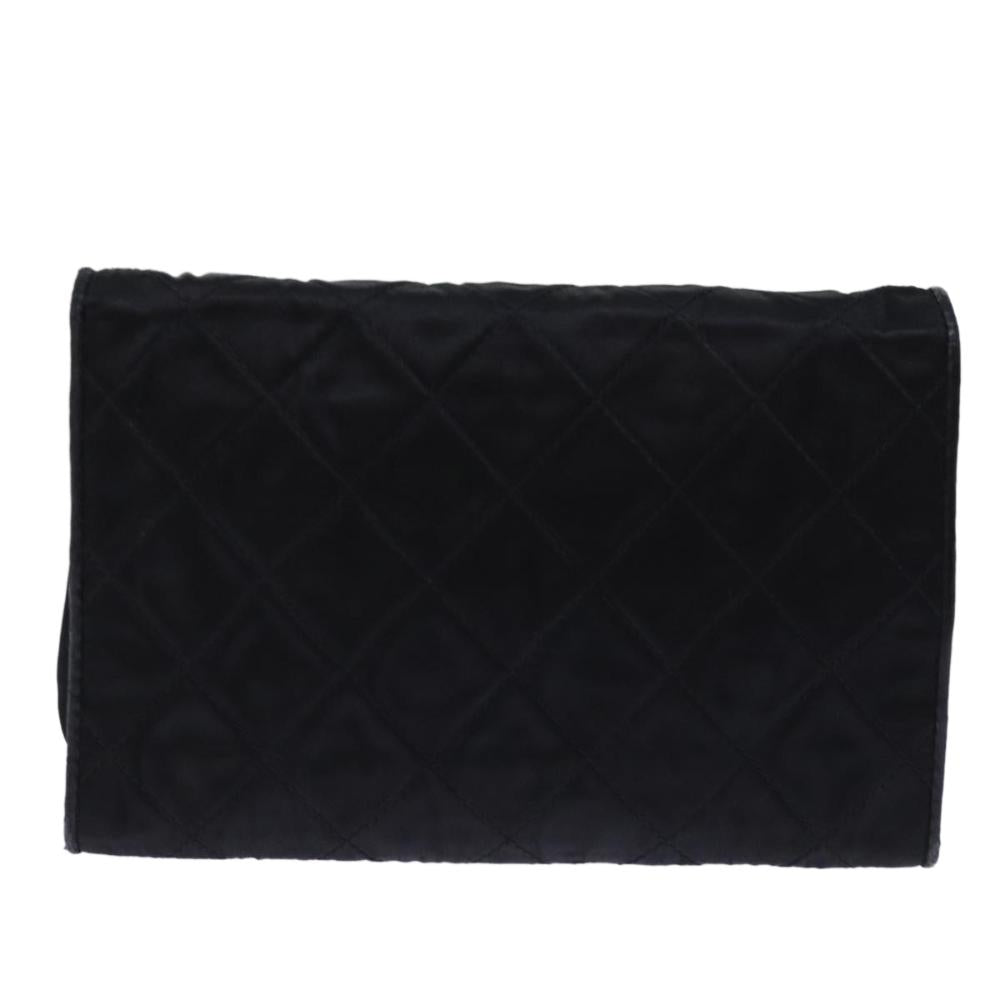 Black Leather Chanel Shoulder Bag