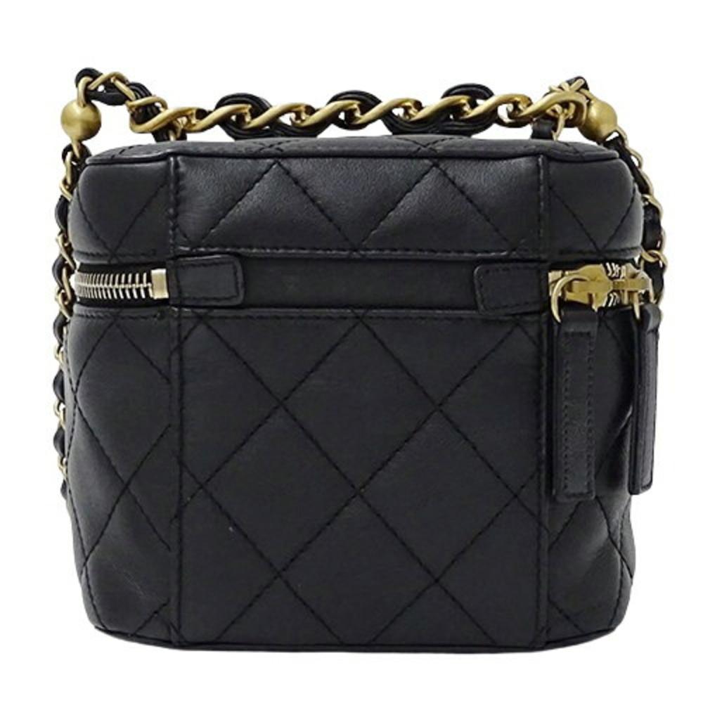 Black Leather Chanel Vanity