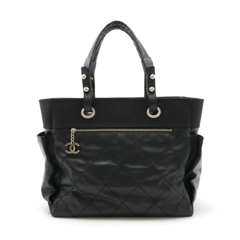 Black Leather Chanel Paris Biarritz