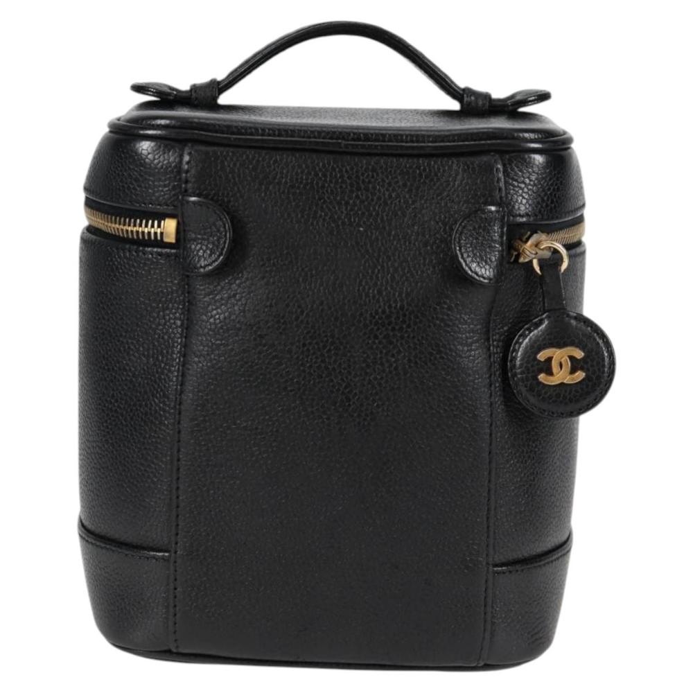 Black Leather Chanel Vanity