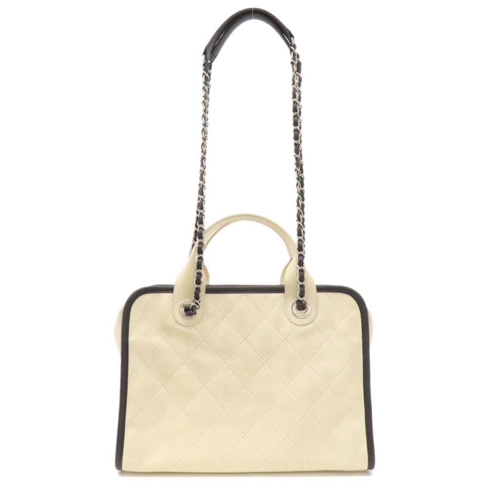Black Leather Chanel Sports CC Logo