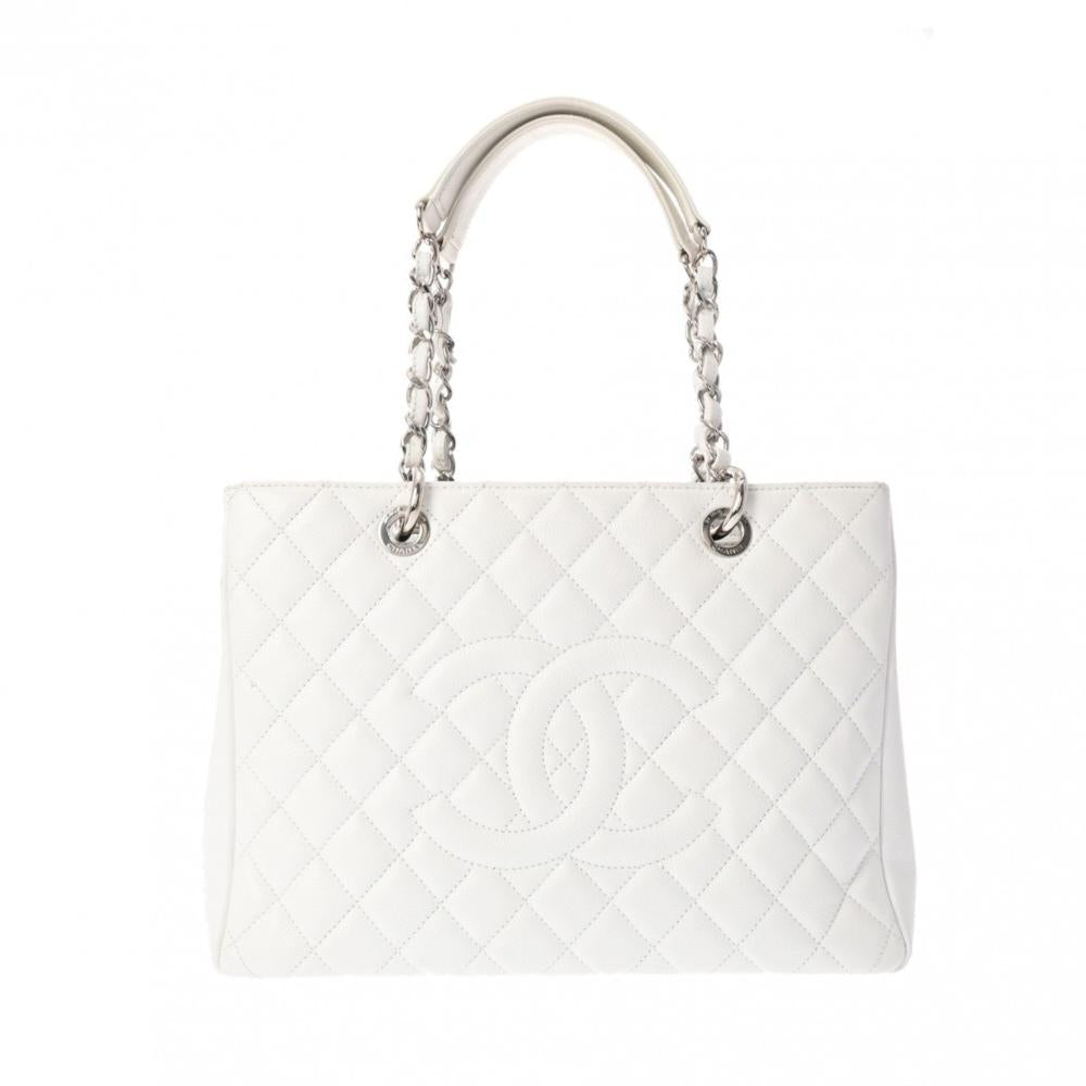 Black Leather Chanel Tote