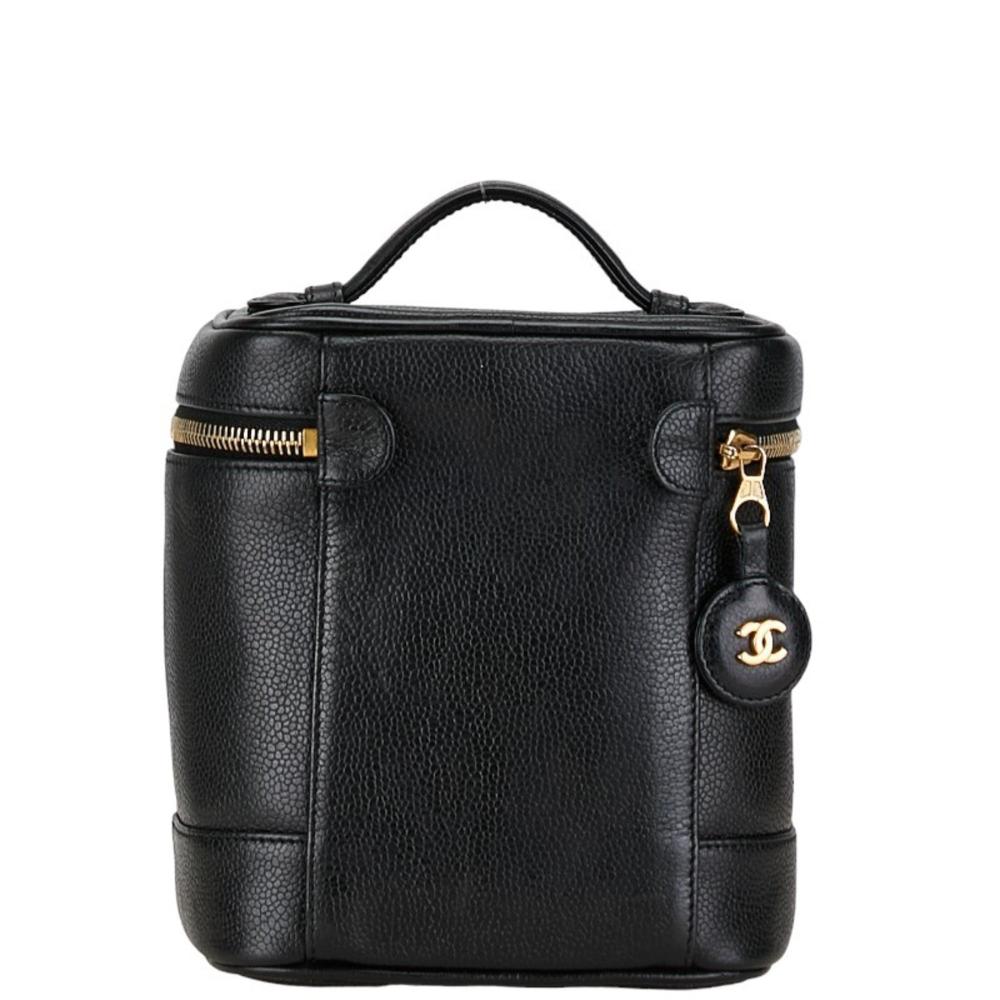 Black Leather Chanel Vanity