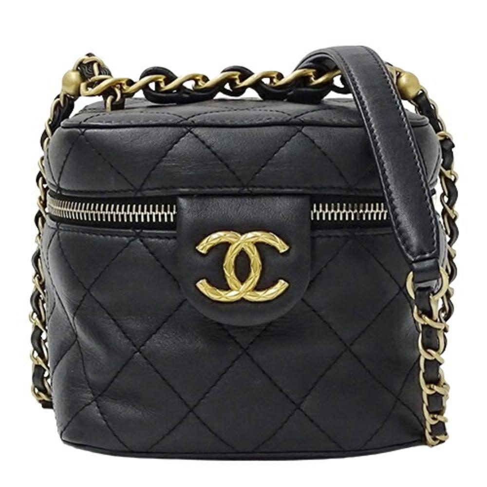 Black Leather Chanel Vanity