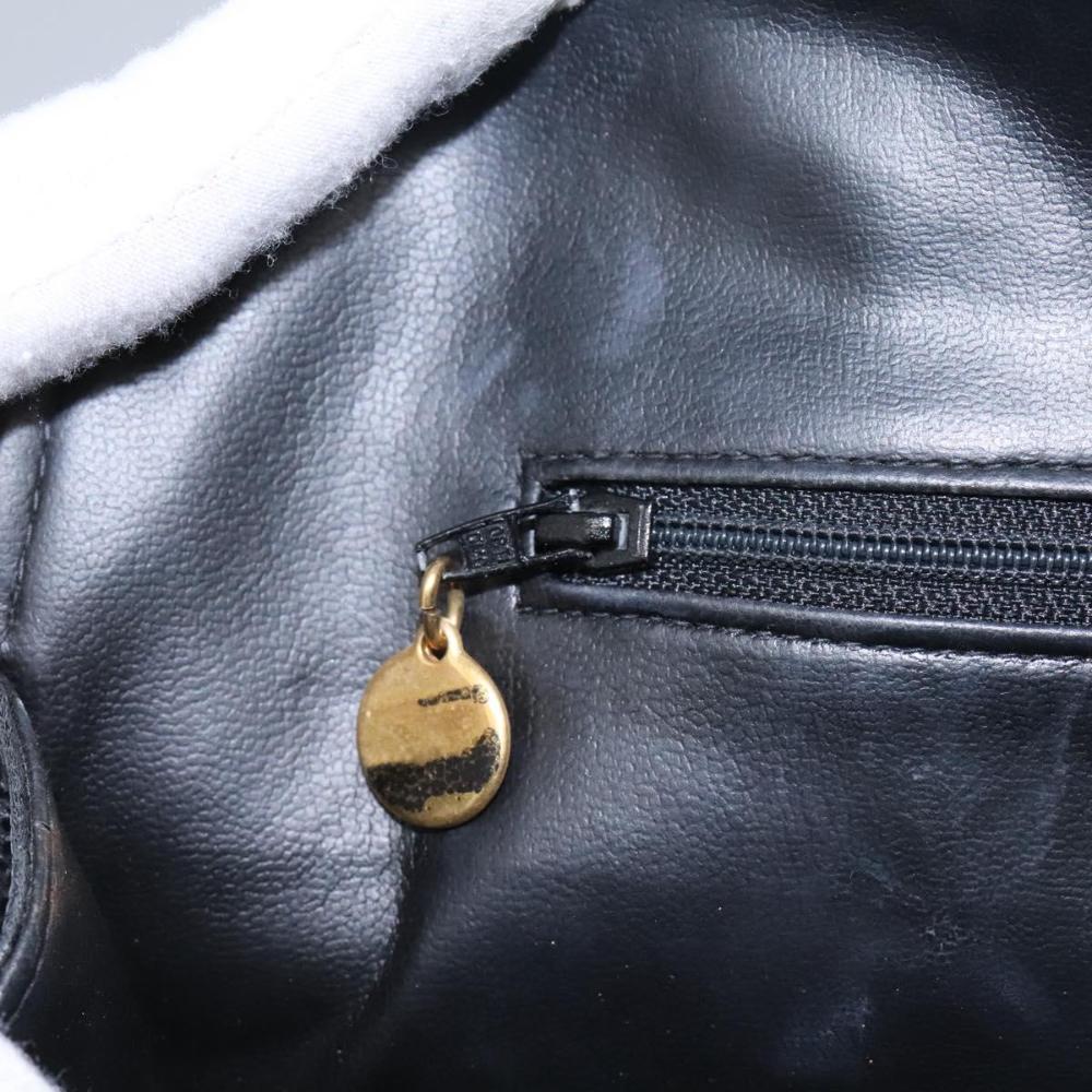 Black Leather Chanel Tote