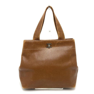 Brown Leather Chanel Tote