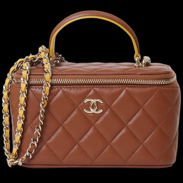 Brown Leather Chanel Vanity