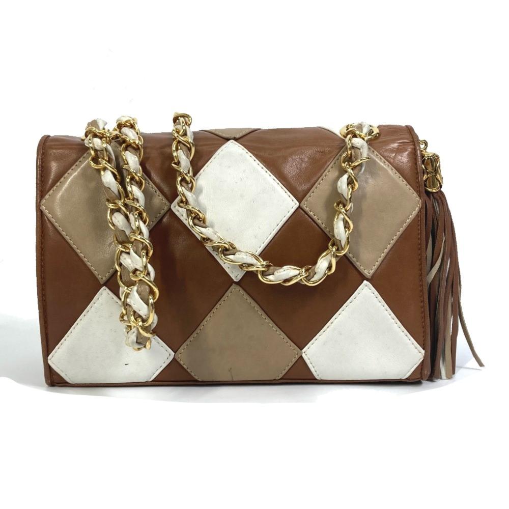 Brown Leather Chanel Shoulder Bag