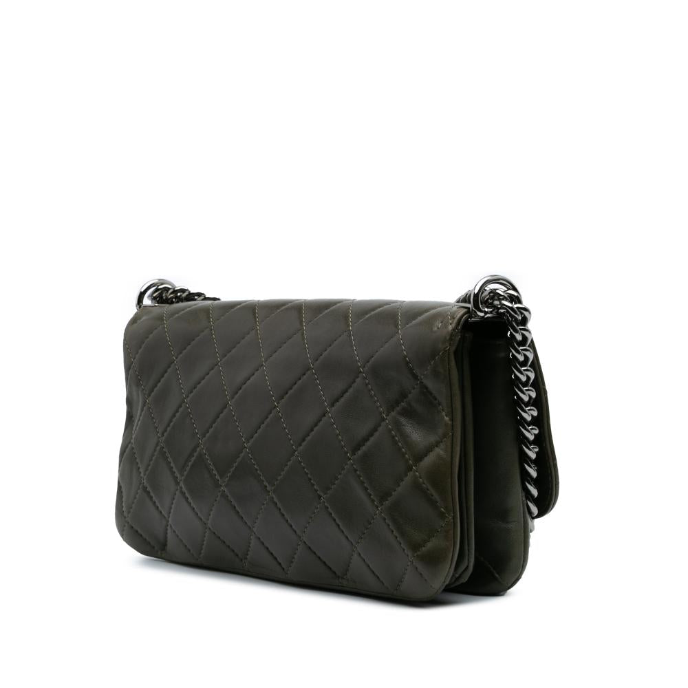Brown Leather Chanel Flap Bag