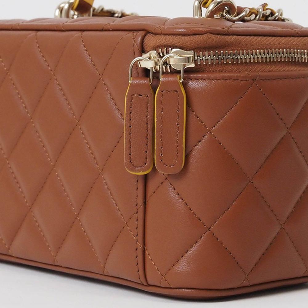 Brown Leather Chanel Vanity
