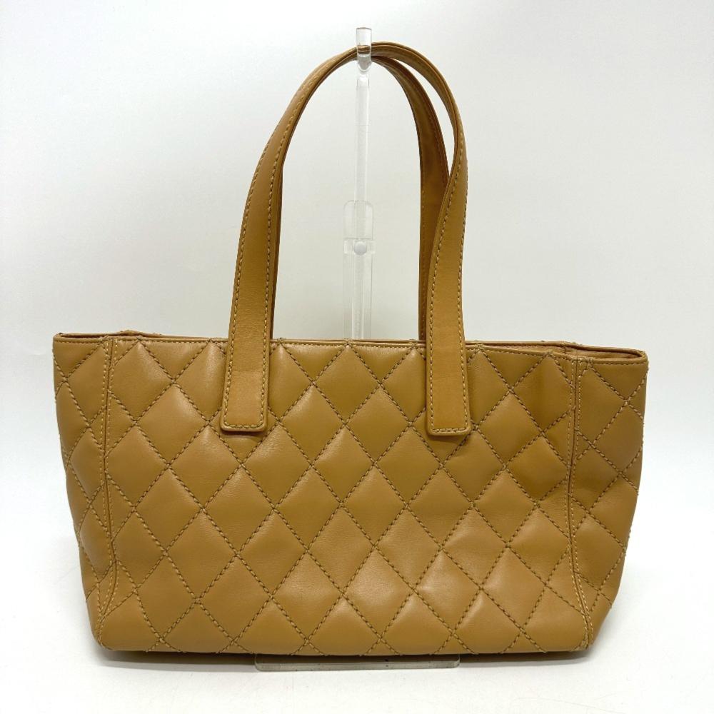 Brown Leather Chanel Pouch