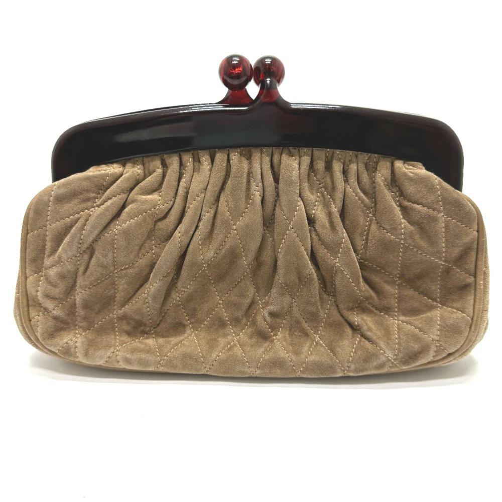 Brown Leather Chanel Pouch