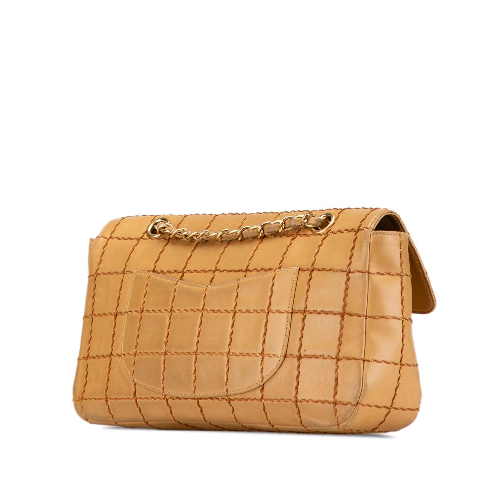 Brown Leather Chanel Chocolate Bar