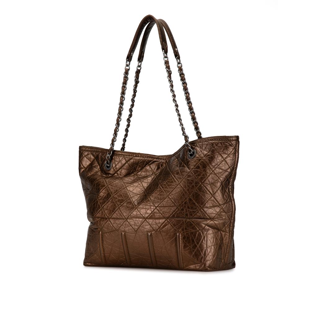 Brown Leather Chanel Tote