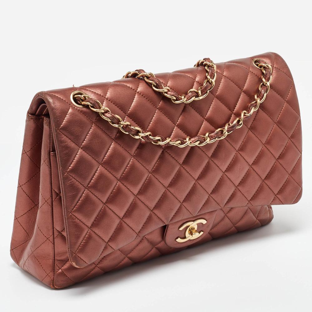 Brown Leather Chanel Flap Bag