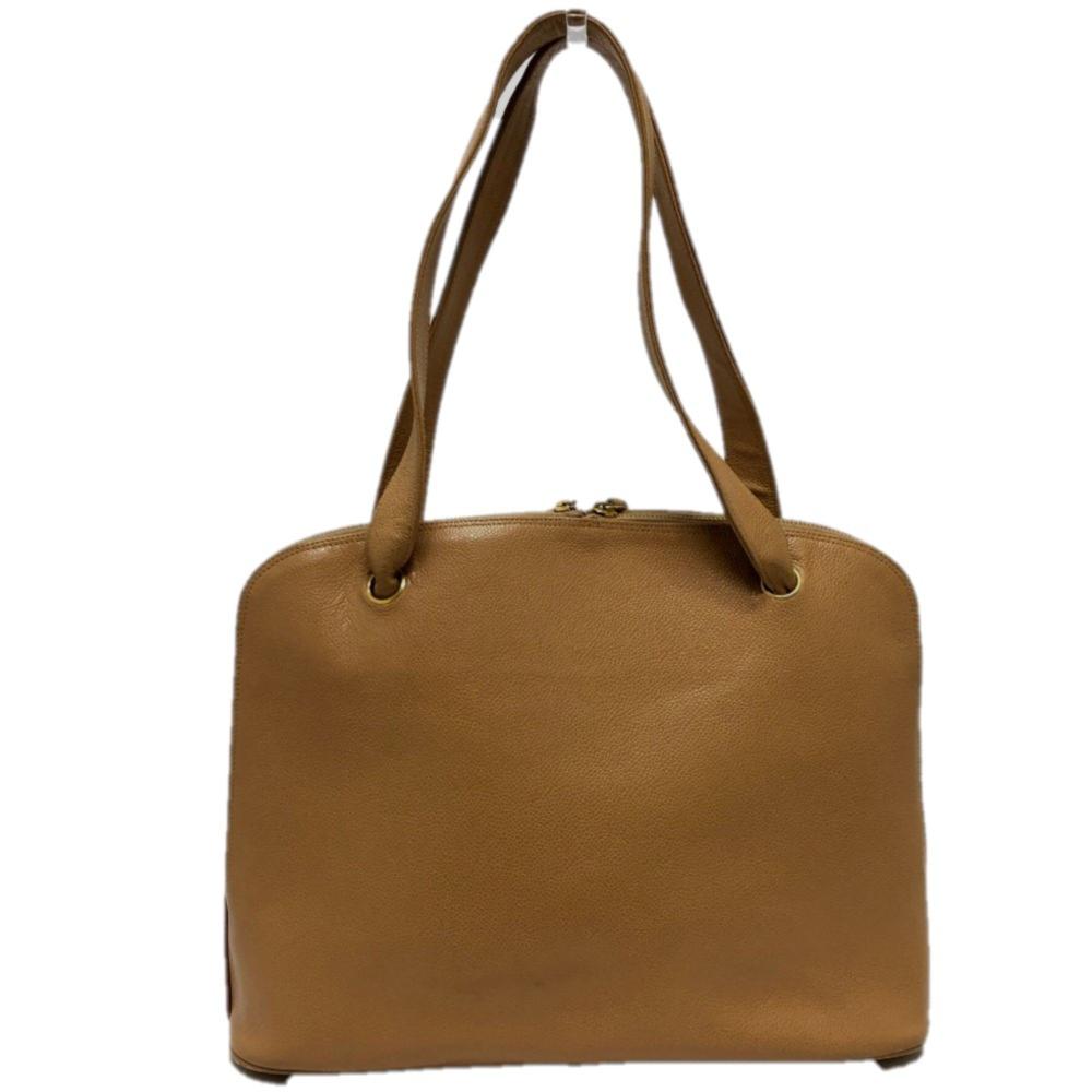Brown Leather Chanel Shoulder Bag