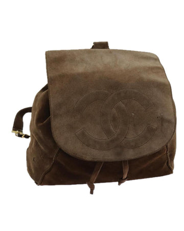 Brown Suede Chanel Backpack