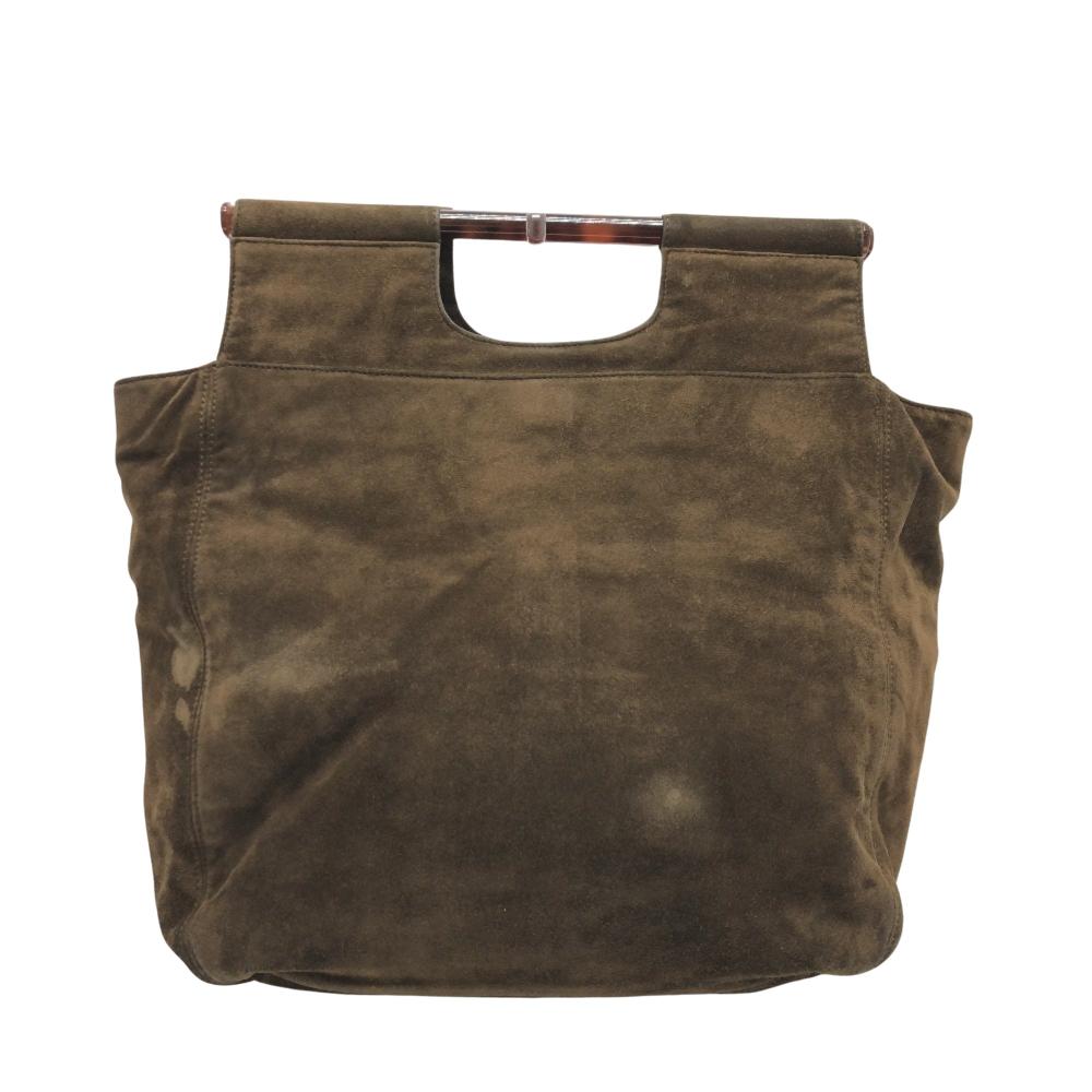 Brown Suede Chanel Sports CC Logo