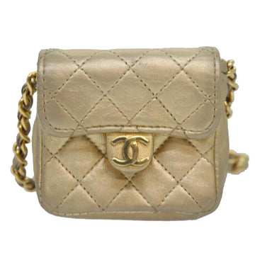 Gold Leather Chanel Handbag