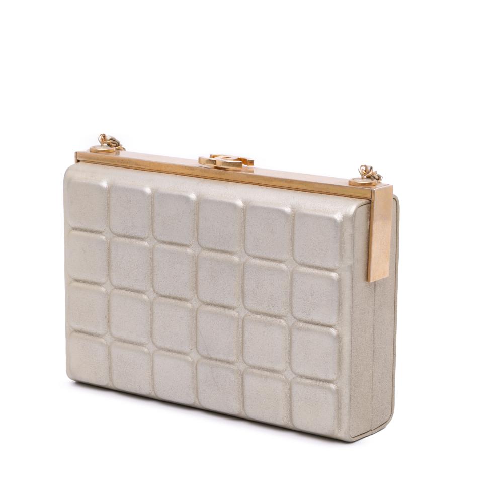 Gold Leather Chanel Chocolate Bar