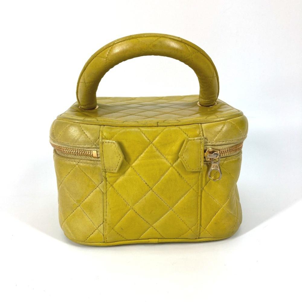 Green Leather Chanel Handbag