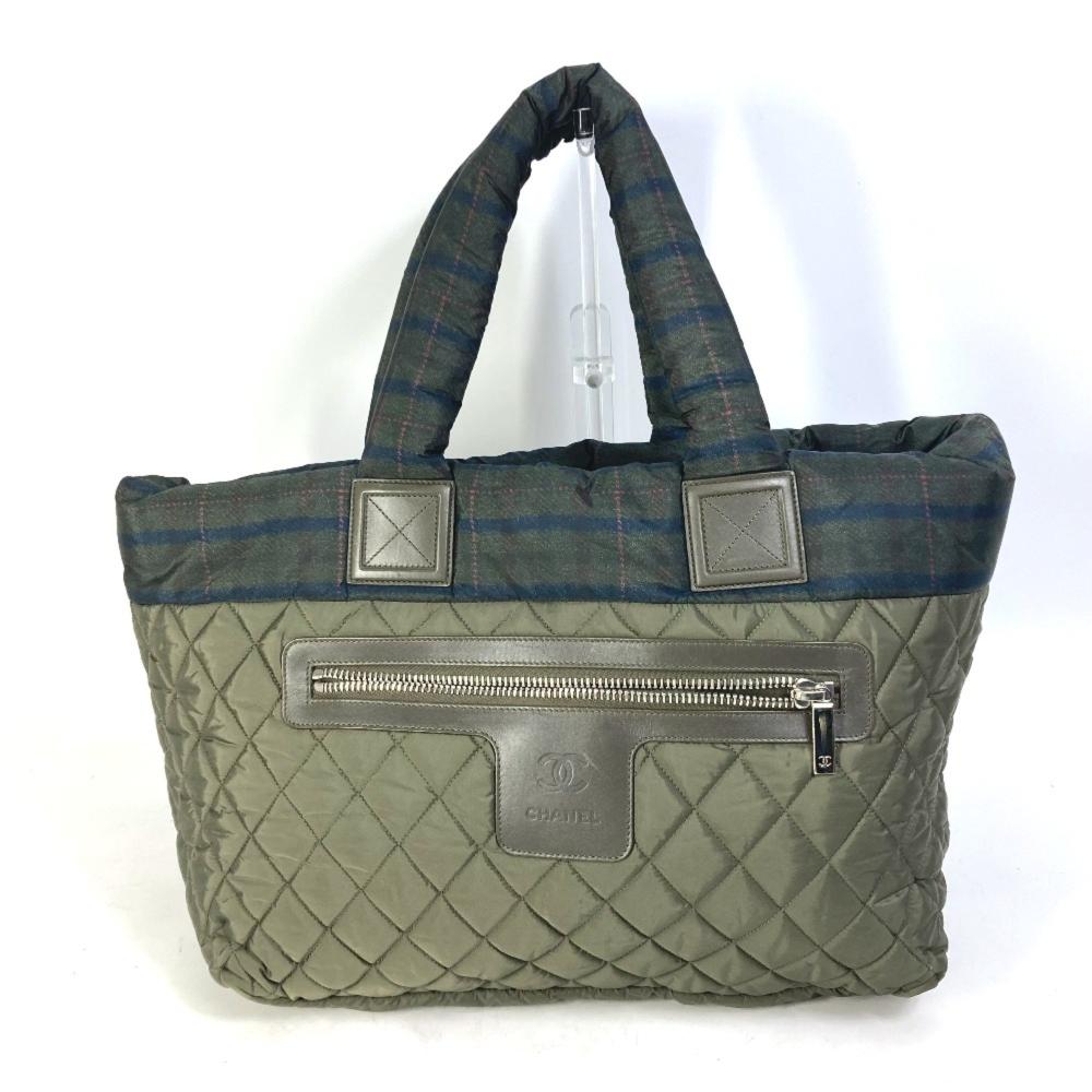 Green Leather Chanel Handbag