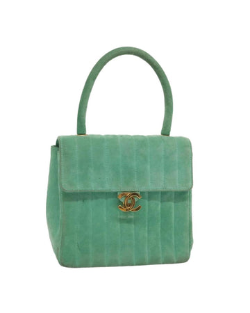 Green Suede Chanel Handbag