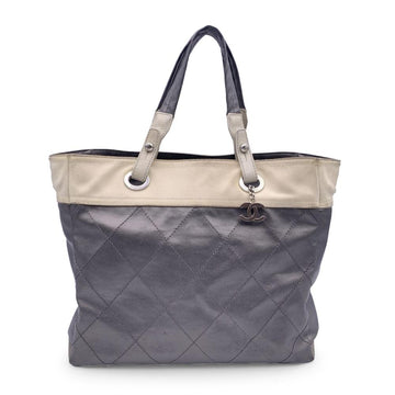 Grey Canvas Chanel Tote