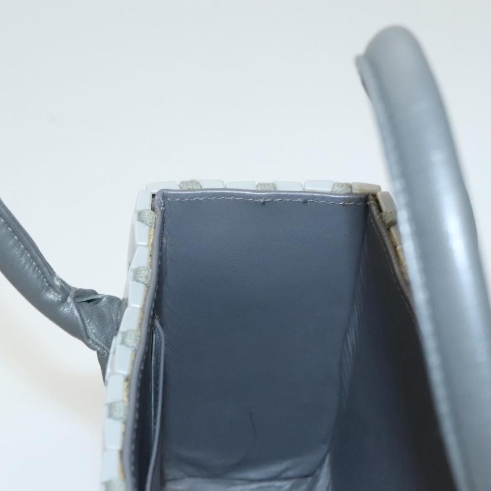 Grey Plastic Chanel Handbag