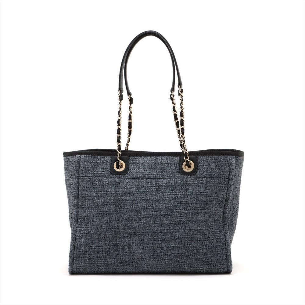 Navy Canvas Chanel Deauville