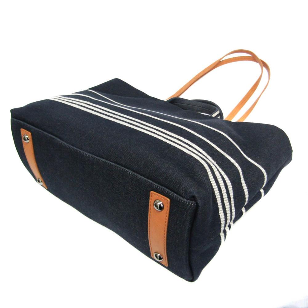 Navy Denim Chanel Shoulder Bag