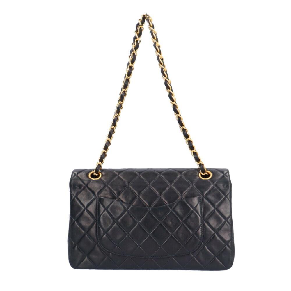 Navy Leather Chanel Shoulder Bag