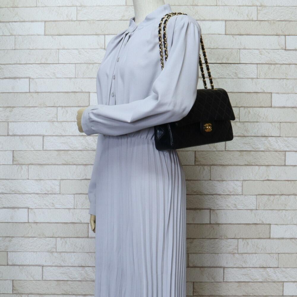 Navy Leather Chanel Flap Bag