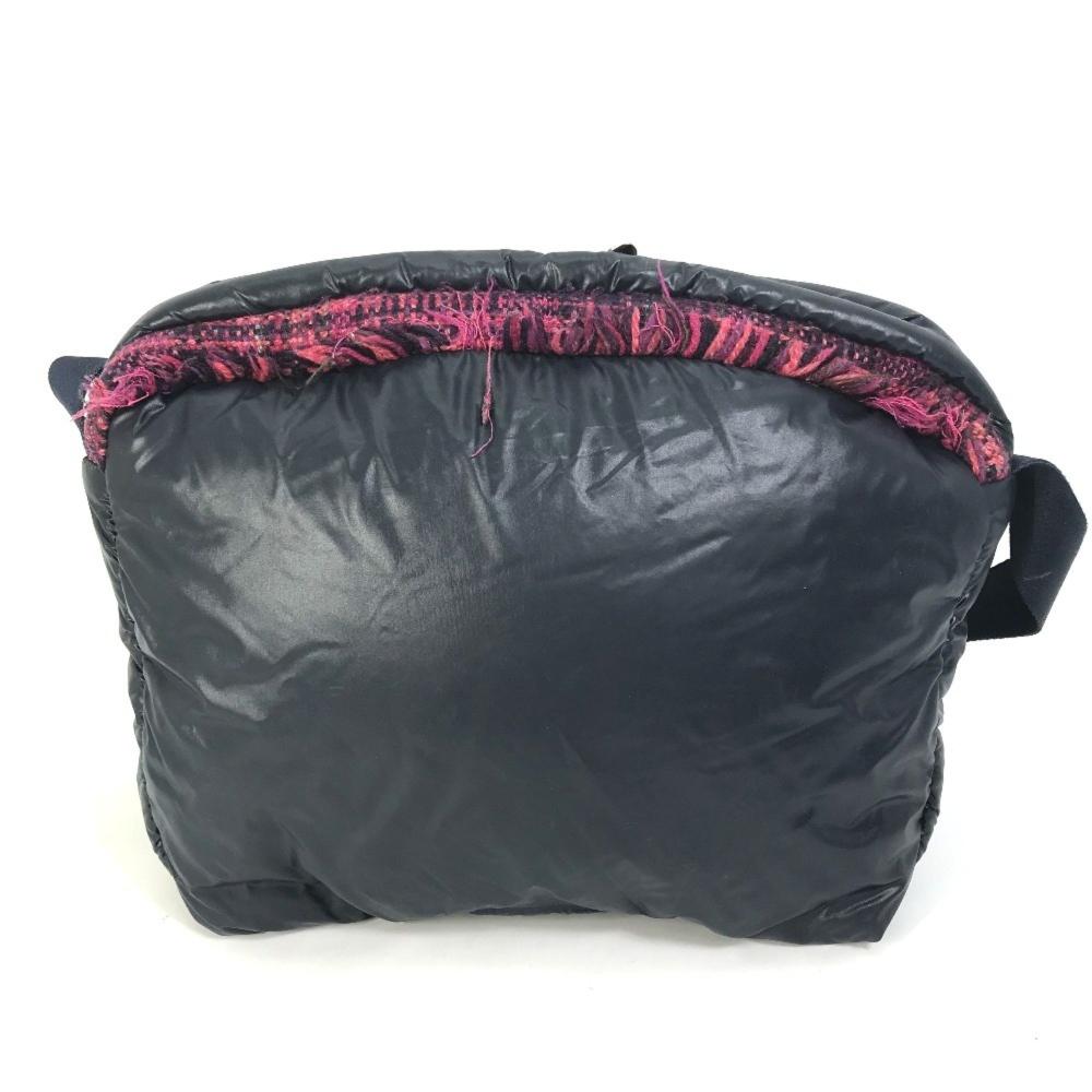 Navy Nylon Chanel Shoulder Bag