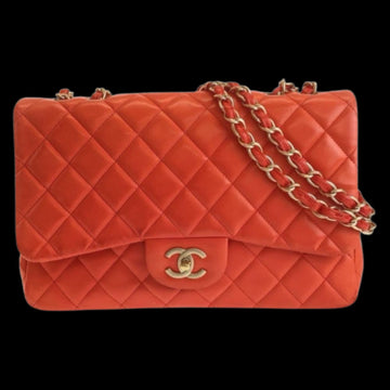 Orange Leather Chanel Deauville
