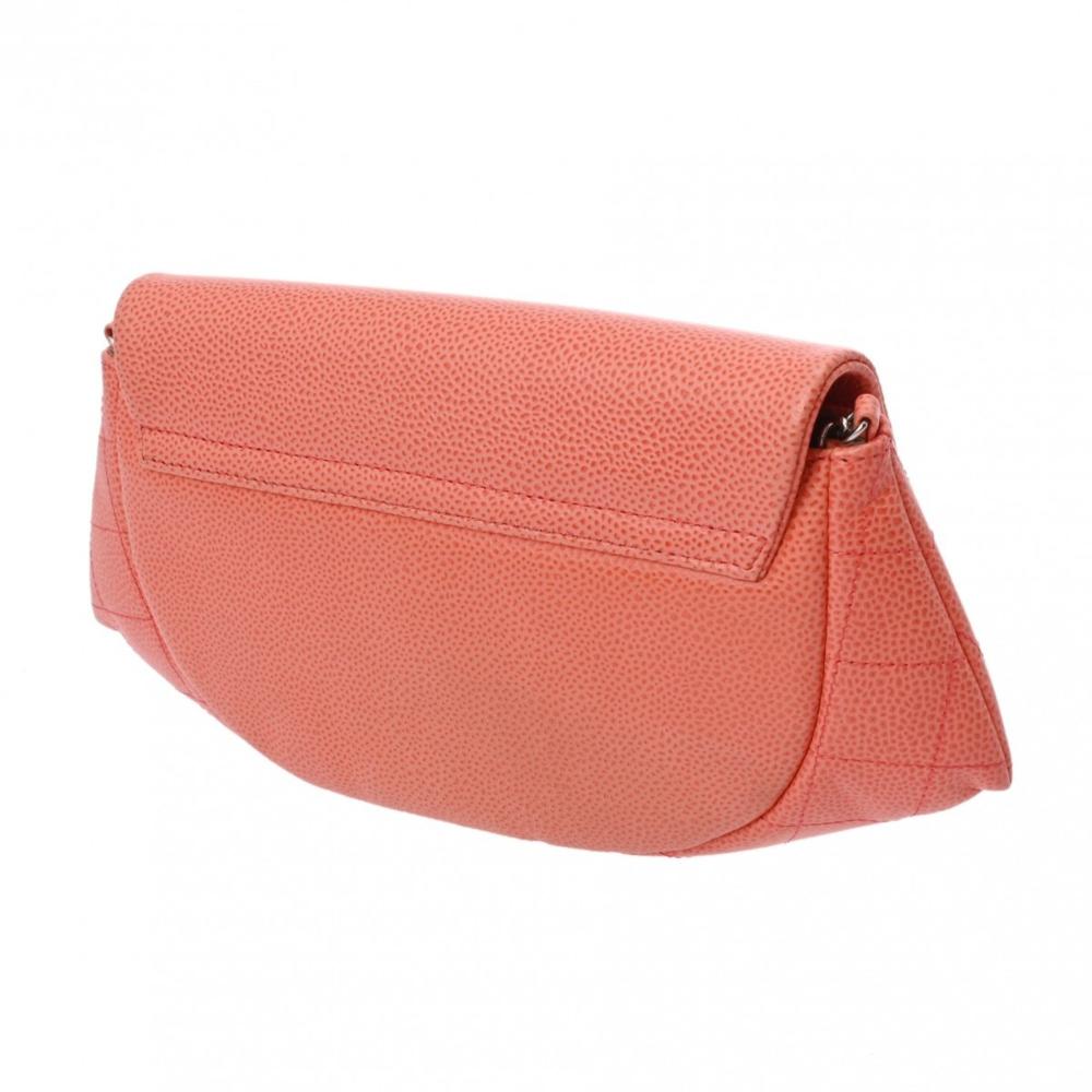 Orange Leather Chanel Sports CC Logo