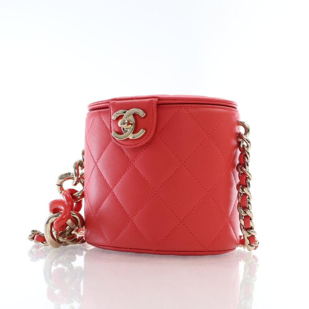 Orange Leather Chanel Vanity