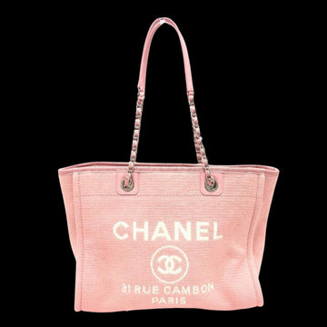 Pink Canvas Chanel Deauville