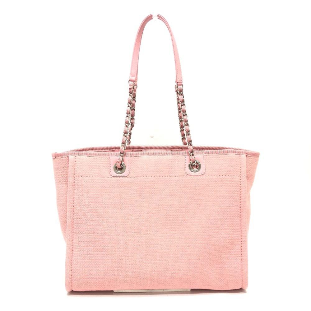 Pink Canvas Chanel Deauville