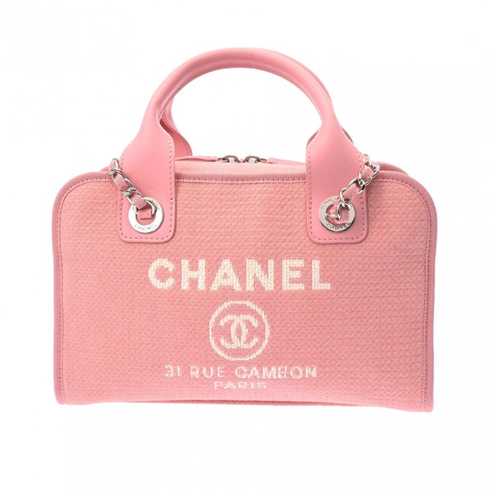 Pink Canvas Chanel Handbag