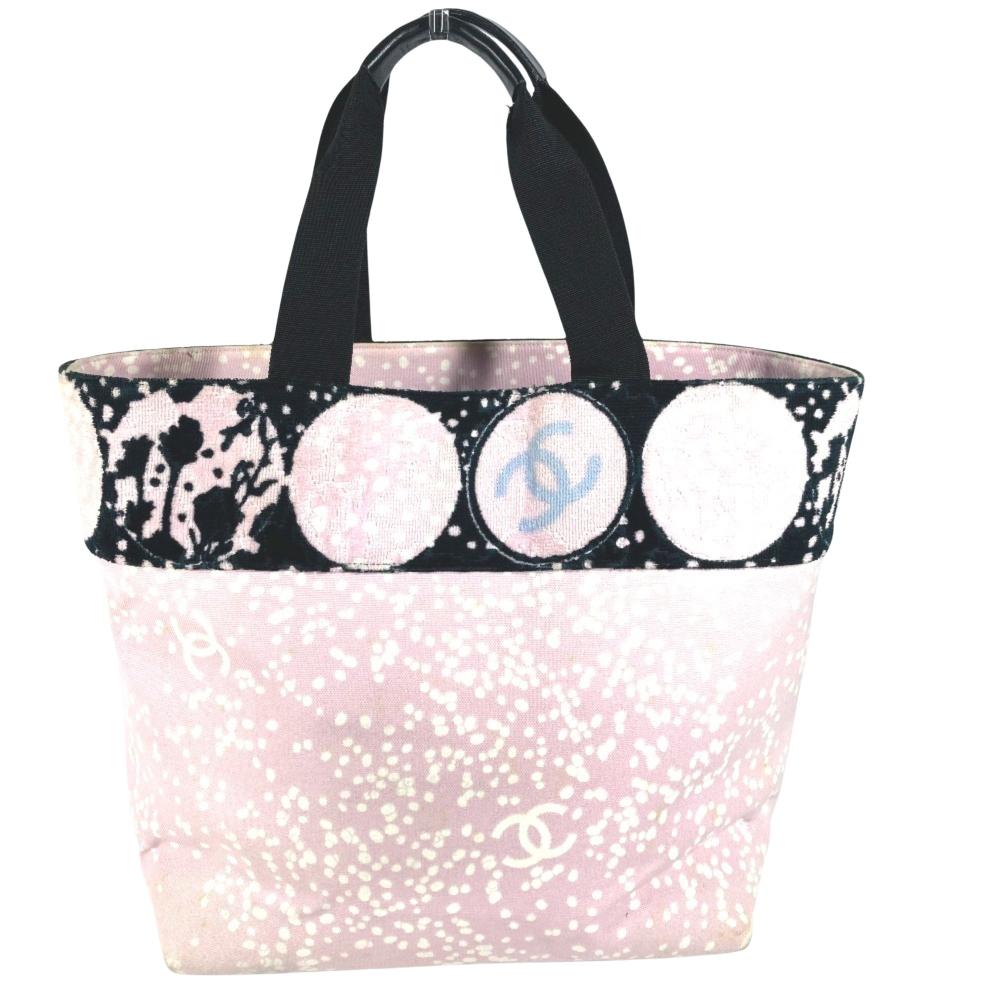 Pink Cotton Chanel Tote